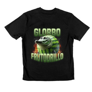Koszulka śmieszna brainrot - Glorbo Frutodrillo XXL Czarny