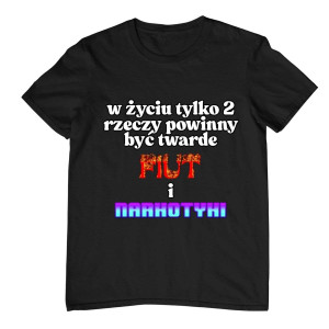 Koszulka vintage prezent dla kolegi - w życiu tylko dwie rzeczy XXL Czarny