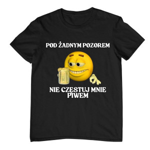 Koszulka vintage prezent dla kolegi - nie częstuj mnie piwem - XL - Biały