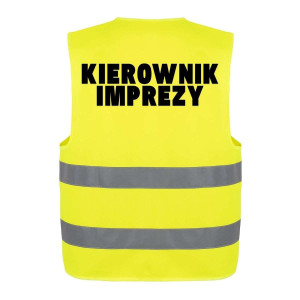 Bekowa koszulka Kamizelka odblaskowa - Kierownik imprezy 3XL Czarny