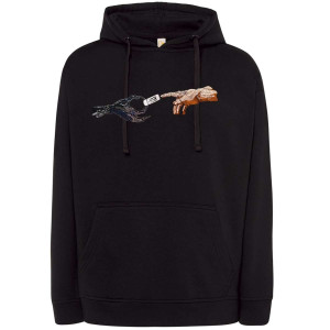Bluza Haftowana - Stworzenie Adama Monster XXL Czarny