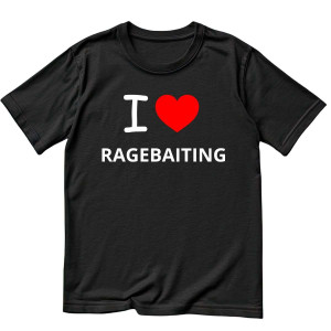 Bekowa koszulka - i Love ragebaiting memy 3XL Czarny