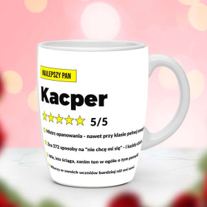 Śmieszny prezent do pracy - Kubek Pan Kacper