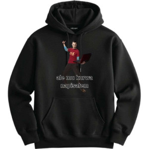 Śmieszna bekowa Bluza - ale mu napisałem L Czarny