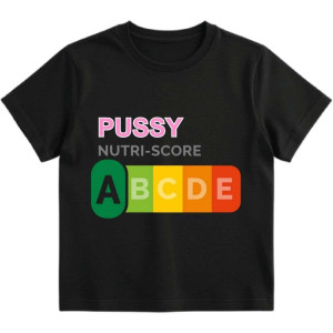 Śmieszna bekowa Koszulka - pyssy nutri-score XXL Czarny