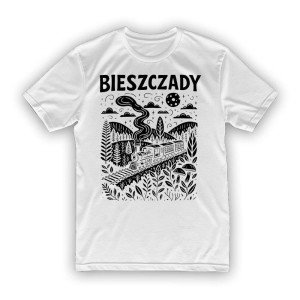 Koszulka z motywem polski na prezent - Bieszczady XXL Biały