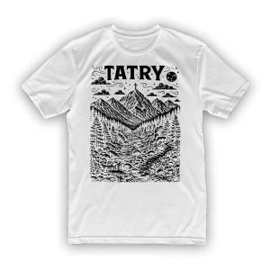 Koszulka z motywem polski na prezent - Tatry XXL Biały