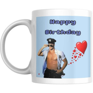 Śmieszny kubek urodzinowy - happy birthday