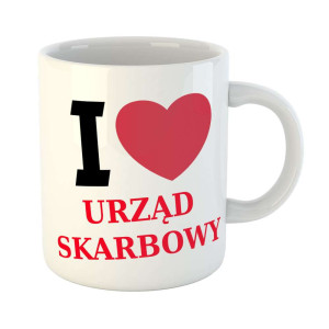 Zabawny kubek prezent - I love urząd skarbowy