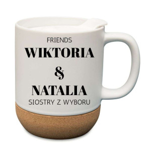 Kubek korkowy na prezent - siostry z wyboru