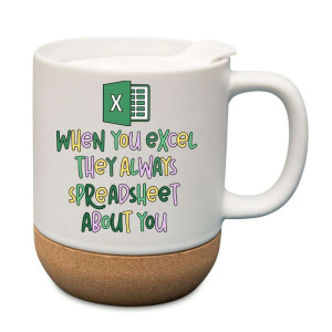 Kubek na prezent korkowy - when you excel