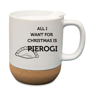 Śmieszny kubek korkowy na prezent - pierogi