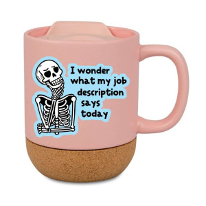 Kubek korkowy na prezent różowy - job description