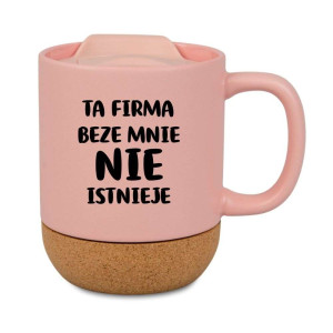 Kubek korkowy na prezent różowy - ta firma nie istnieje