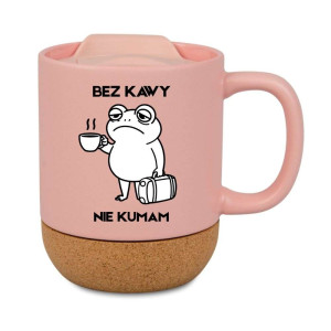 Śmieszny kubek korkowy na prezent różowy - nie kumam