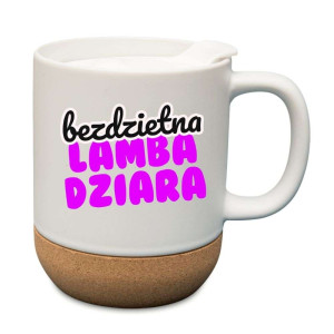 Kubek na prezent korkowy - bezdzietna lambadziara