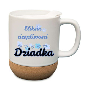 Kubek prezentowy korkowy dla dziadka - eliksir cierpliwości