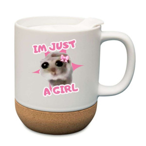 Kubek na prezent korkowy - I'm just a girl
