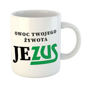 Zabawny kubek prezent - owoc żywota twojego