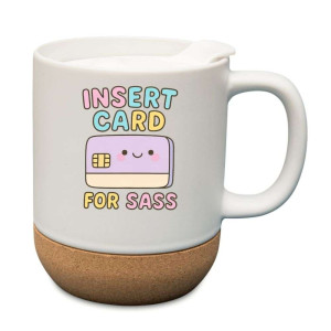 Kubek na prezent korkowy - insert card