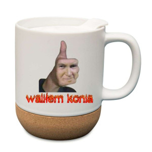 Śmieszny kubek korkowy na prezent - waliłem konia