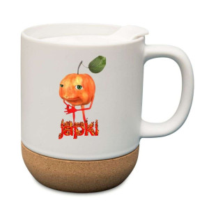 Śmieszny kubek korkowy na prezent - japki