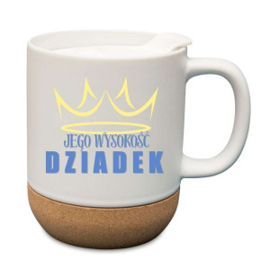 Kubek prezentowy korkowy dla dziadka - jego wysokość dziadek