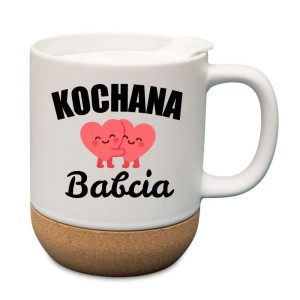 Kubek prezentowy korkowy dla babci - kochana babcia