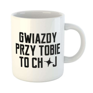 Zabawny kubek prezent - gwiazdy przy tobie to chvj