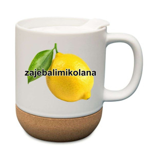Śmieszny kubek korkowy na prezent - zaebalimikolana