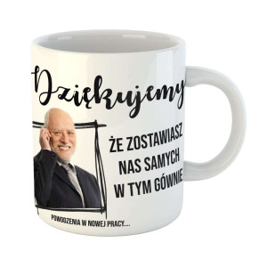 Zabawny kubek prezent - dziękujemy że nas zostawiłeś