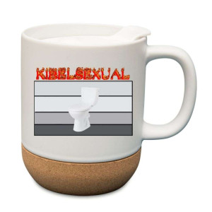 Śmieszny kubek korkowy na prezent - kibelsexual