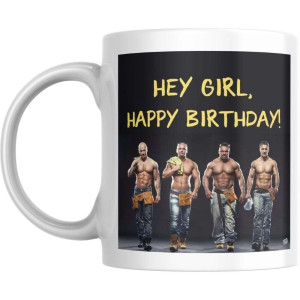 Śmieszny kubek urodzinowy - Happy birthday girl