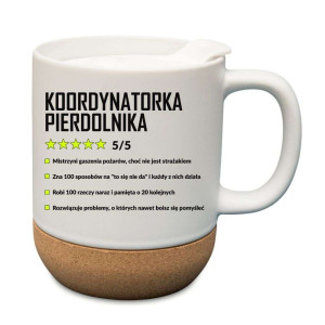Kubek na prezent korkowy - koordynatorka pierolnika
