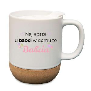 Kubek prezentowy korkowy dla babci - najlepsze u babci