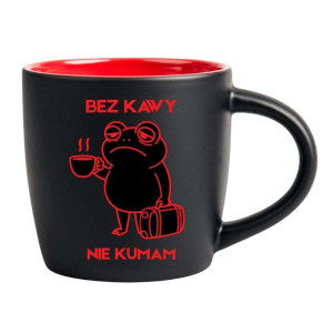 Śmieszny kubek grawerowany latte - nie kumam Czerwony