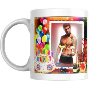 Śmieszny kubek urodzinowy - happy birthday tort