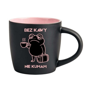 Śmieszny kubek grawerowany latte - nie kumam Różowy
