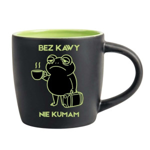 Śmieszny kubek grawerowany latte - nie kumam Zielony