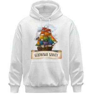 Śmieszna bekowa Bluza - Gejowskie szanty XXL Biały