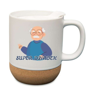 Kubek prezentowy korkowy dla dziadka - super dziadek