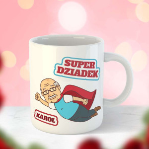 Kubek prezent dla dziadka - super dziadek imienny
