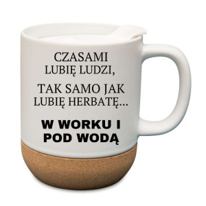 Kubek korkowy na prezent - w worku i pod wodą
