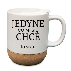 Kubek korkowy na prezent - jedyne co mi się chce