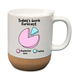 Kubek na prezent korkowy - work forecast