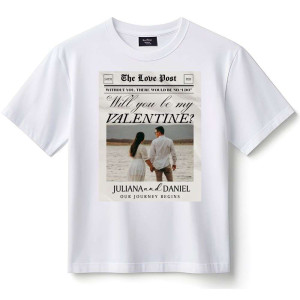 Tshirt z Twoim zdjęciem na prezent - I Love my Hunny #4 S Biały