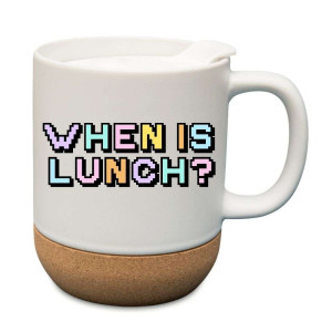 Kubek na prezent korkowy - when is lunch