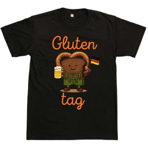 Koszulka bekowa memy niemcy - Gluten tag XXL Czarny