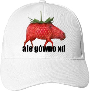 Bekowa czapka śmieszna na prezent - ale gowno Biały
