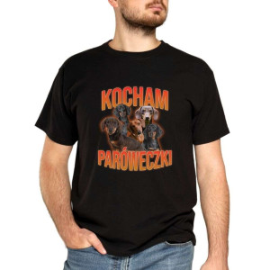 Bekowa koszulka cringe - kocham paróweczki XXL Czarny